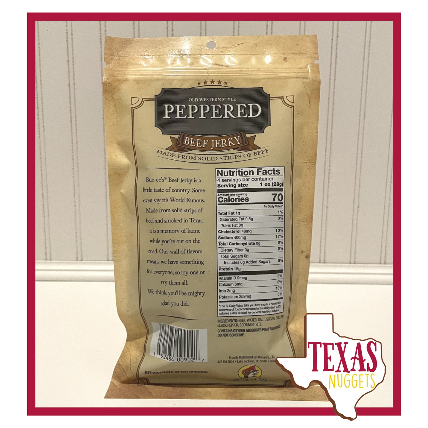 Buc-ee's Peppered Beef Jerky