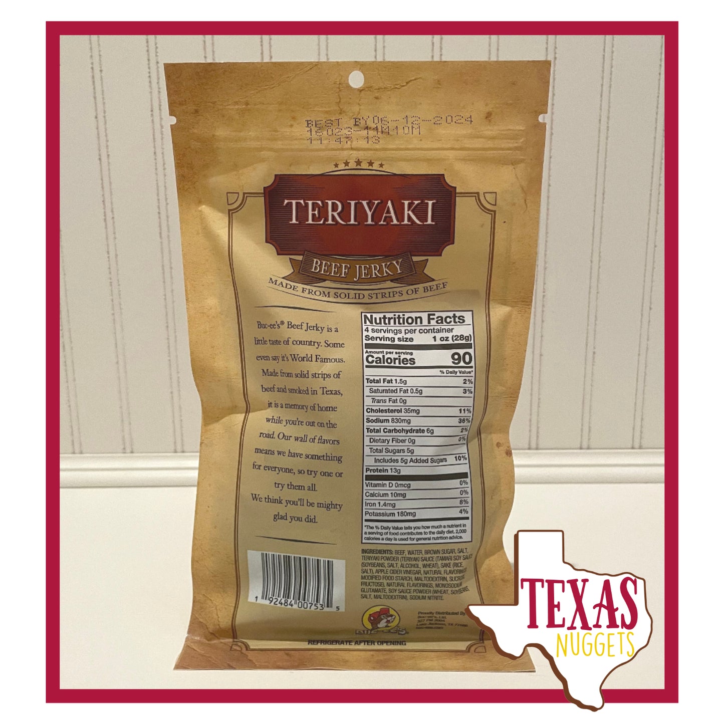 Buc-ee's Teriyaki Beef Jerky