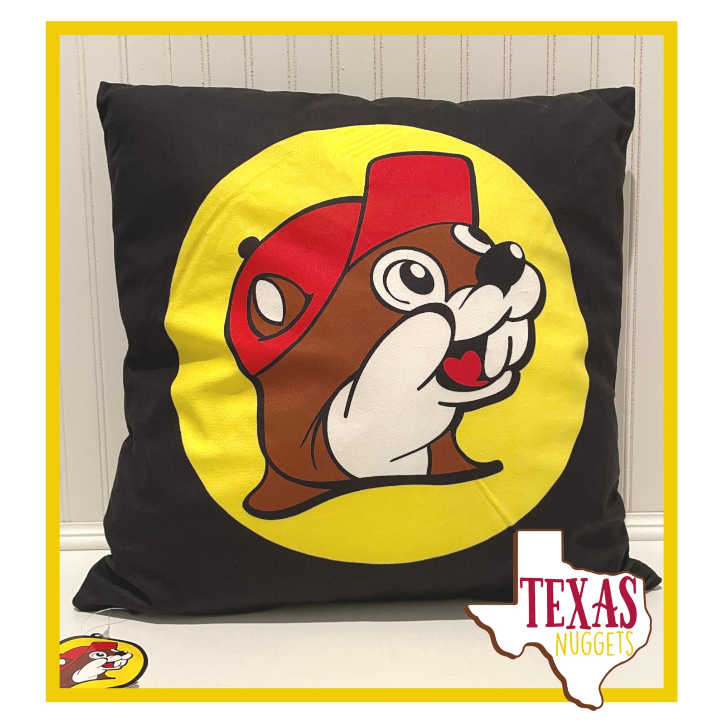 Large Buc-ee's Beaver Pillow