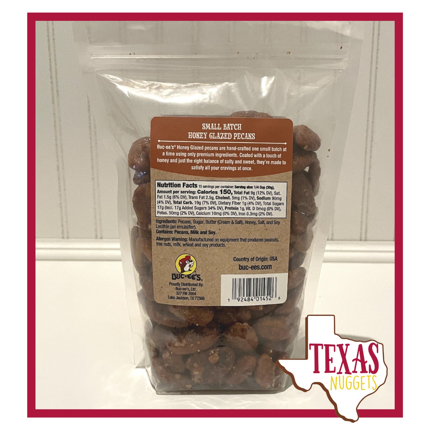 Buc-ee's Small Batch Honey Glazed Pecans